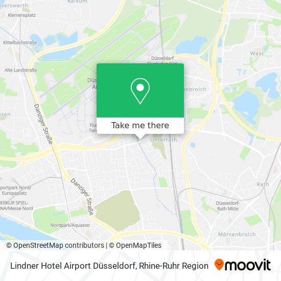 Lindner Hotel Airport Düsseldorf map