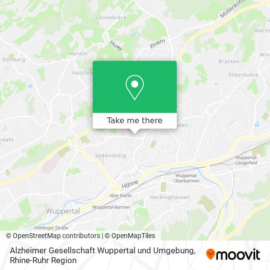 Alzheimer Gesellschaft Wuppertal und Umgebung map