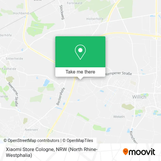 Карта Xiaomi Store Cologne