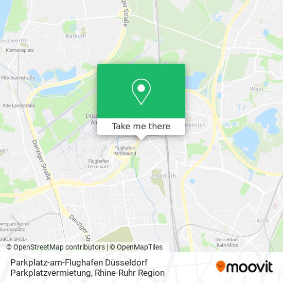 Parkplatz-am-Flughafen Düsseldorf Parkplatzvermietung map