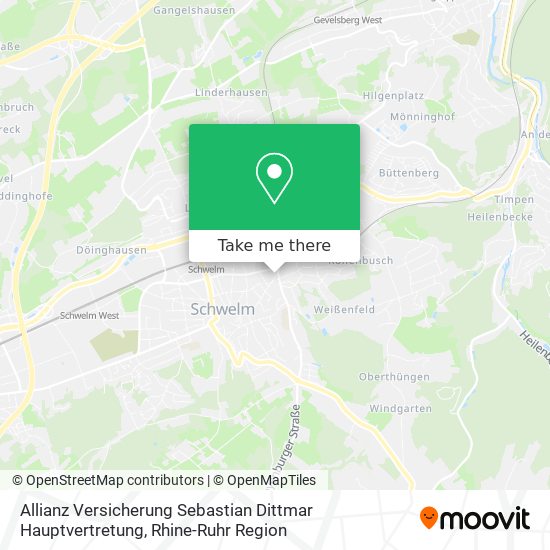 Allianz Versicherung Sebastian Dittmar Hauptvertretung map