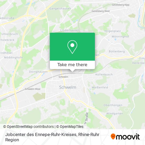 Jobcenter des Ennepe-Ruhr-Kreises map