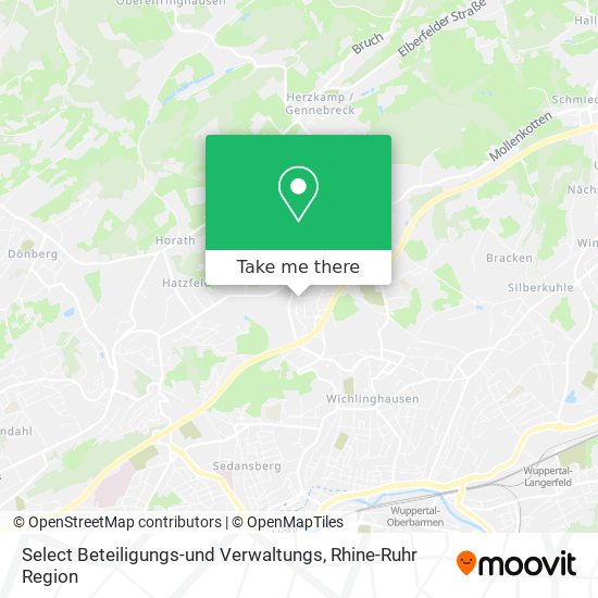 Select Beteiligungs-und Verwaltungs map