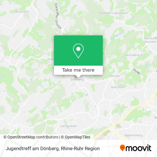 Jugendtreff am Dönberg map