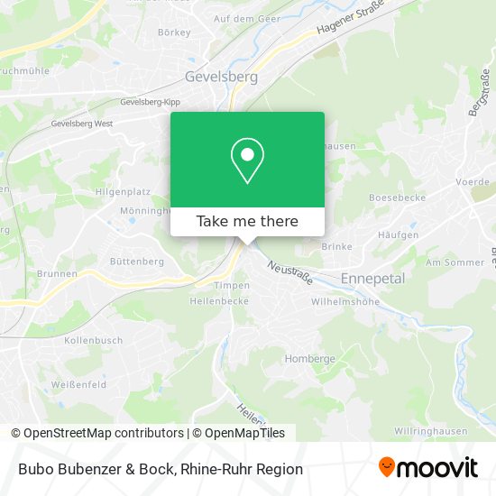 Карта Bubo Bubenzer & Bock