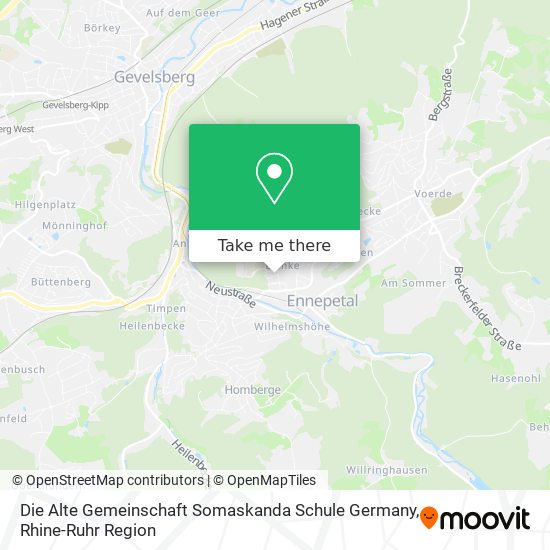 Карта Die Alte Gemeinschaft Somaskanda Schule Germany