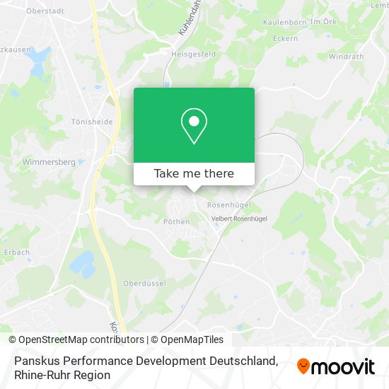 Panskus Performance Development Deutschland map