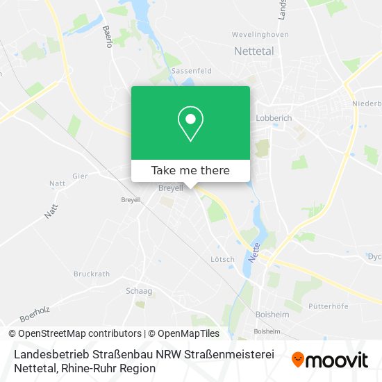 Landesbetrieb Straßenbau NRW Straßenmeisterei Nettetal map