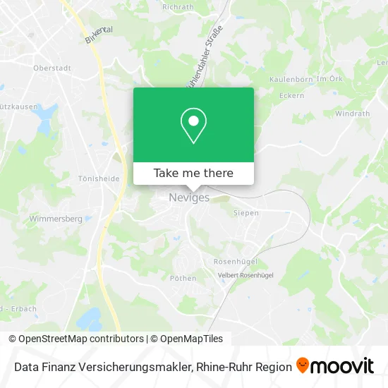 Карта Data Finanz Versicherungsmakler