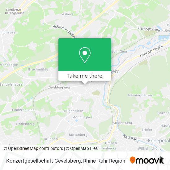 Konzertgesellschaft Gevelsberg map