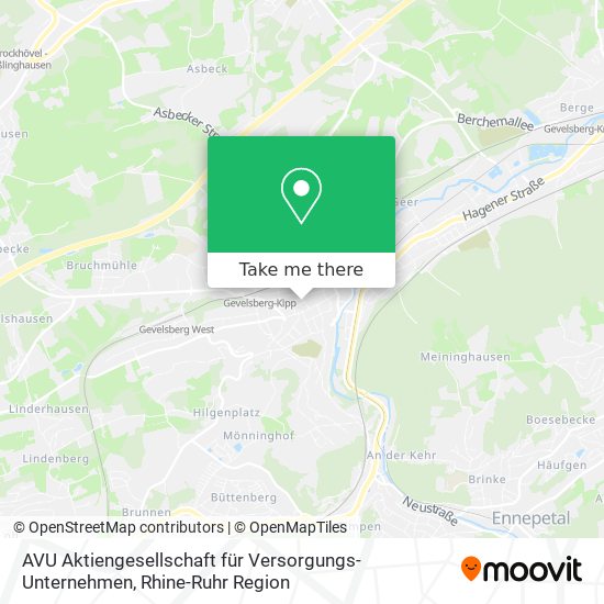 AVU Aktiengesellschaft für Versorgungs-Unternehmen map