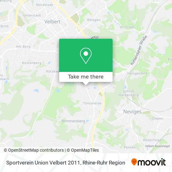 Sportverein Union Velbert 2011 map