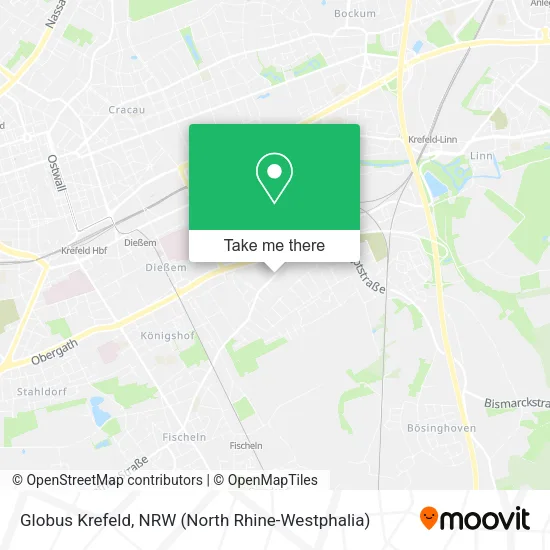 Globus Krefeld map