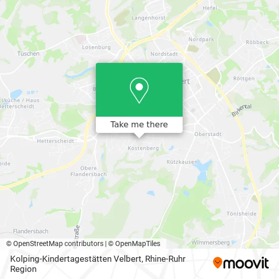 Карта Kolping-Kindertagestätten Velbert