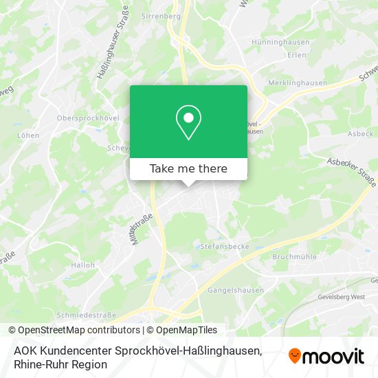 AOK Kundencenter Sprockhövel-Haßlinghausen map