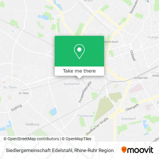 Siedlergemeinschaft Edelstahl map
