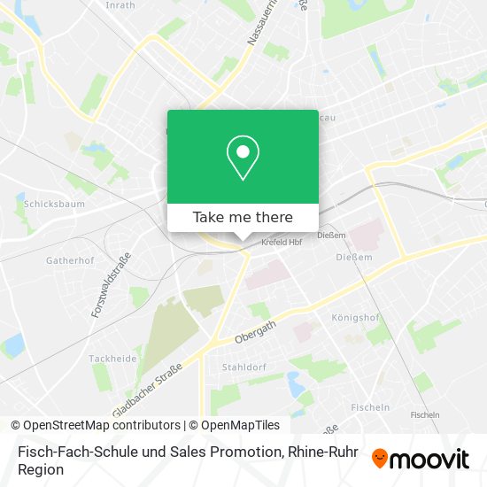 Fisch-Fach-Schule und Sales Promotion map