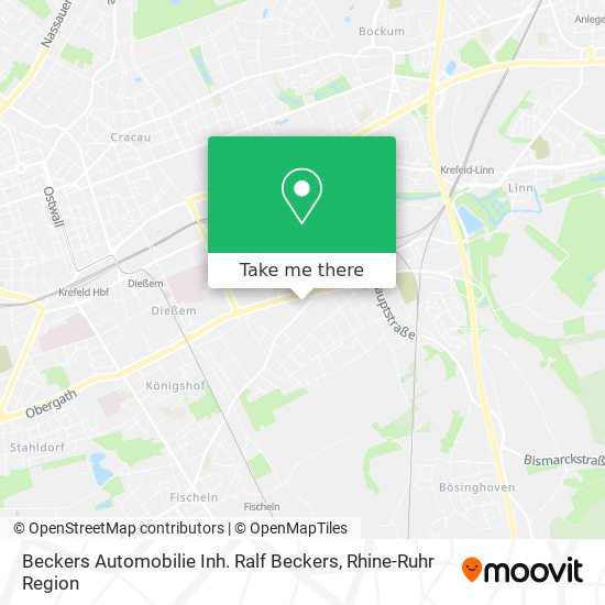 Beckers Automobilie Inh. Ralf Beckers map