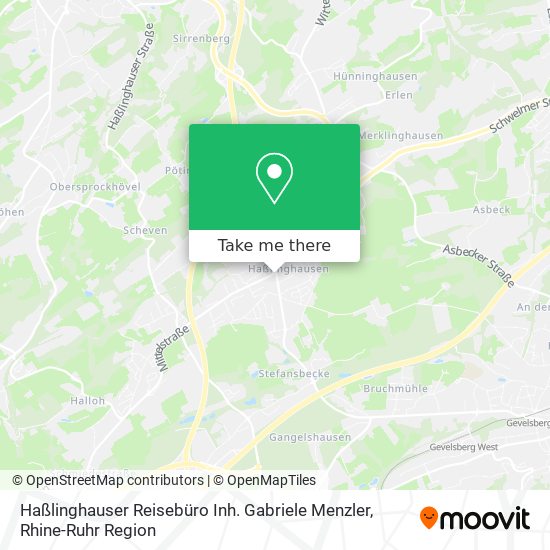 Haßlinghauser Reisebüro Inh. Gabriele Menzler map