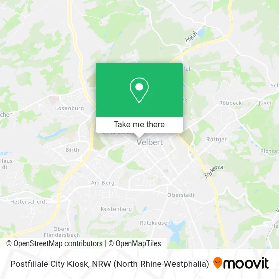 Postfiliale City Kiosk map