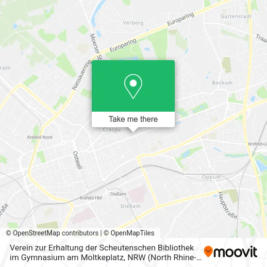 Карта Verein zur Erhaltung der Scheutenschen Bibliothek im Gymnasium am Moltkeplatz