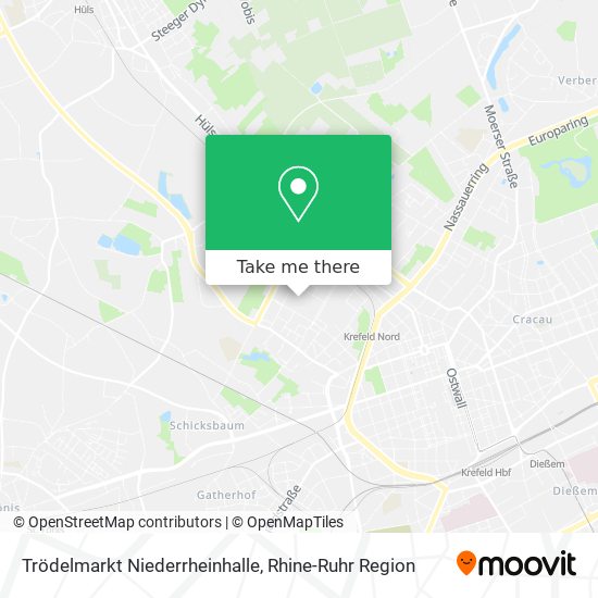 Trödelmarkt Niederrheinhalle map