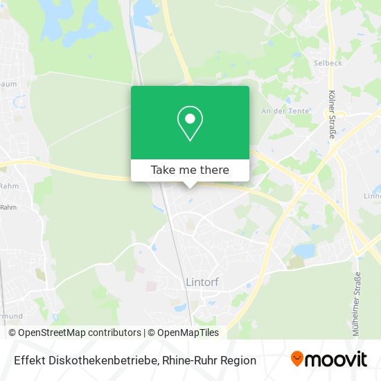 Effekt Diskothekenbetriebe map