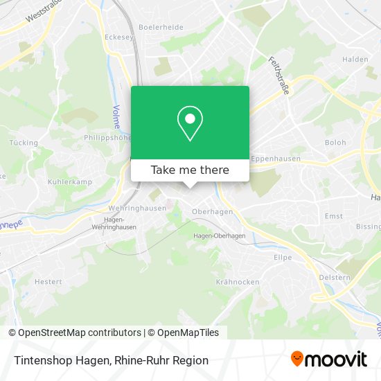 Tintenshop Hagen map