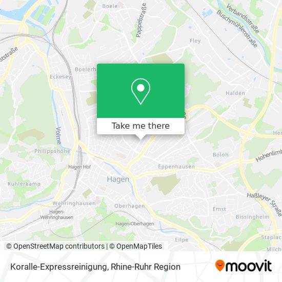 Koralle-Expressreinigung map