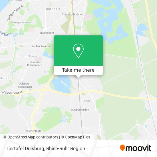 Карта Tiertafel Duisburg