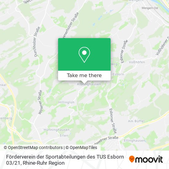 Förderverein der Sportabteilungen des TUS Esborn 03 / 21 map