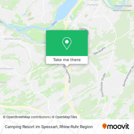 Camping Resort im Spessart map