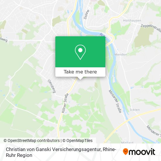 Christian von Ganski Versicherungsagentur map