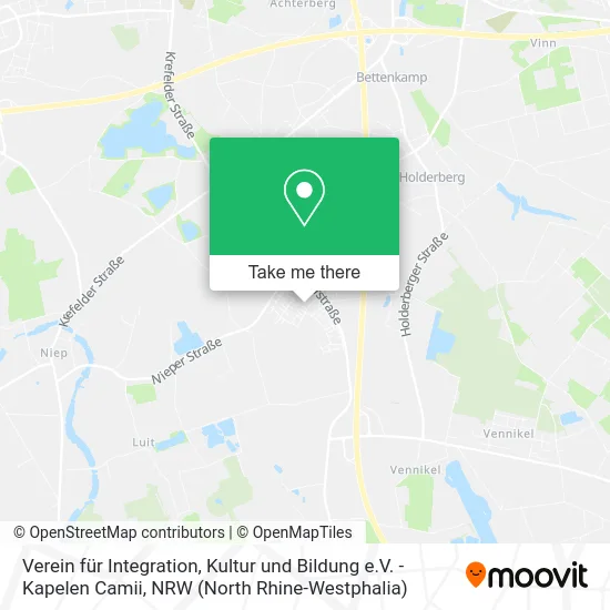 Карта Verein für Integration, Kultur und Bildung e.V. - Kapelen Camii