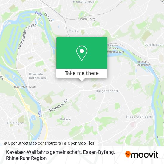 Карта Kevelaer-Wallfahrtsgemeinschaft, Essen-Byfang