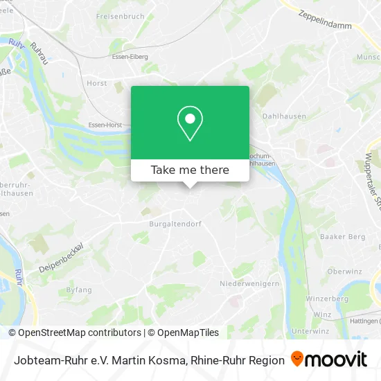 Карта Jobteam-Ruhr e.V. Martin Kosma