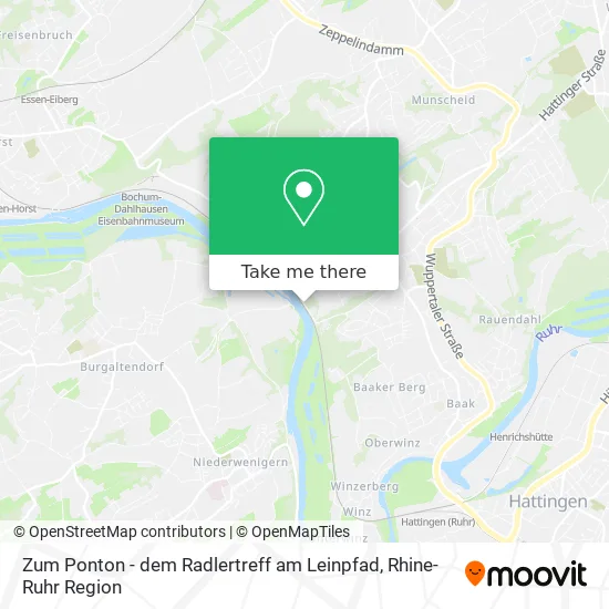 Карта Zum Ponton - dem Radlertreff am Leinpfad