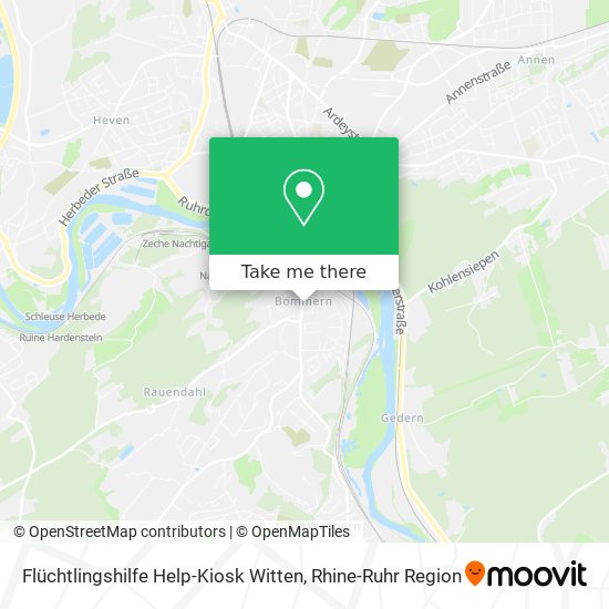 Flüchtlingshilfe Help-Kiosk Witten map