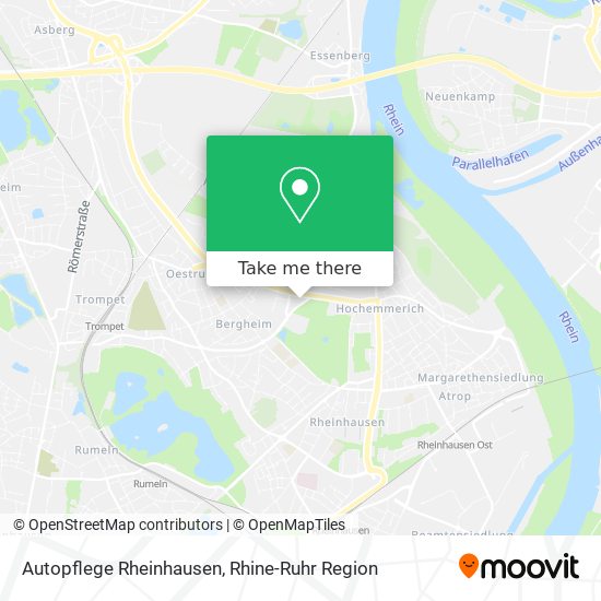 Autopflege Rheinhausen map