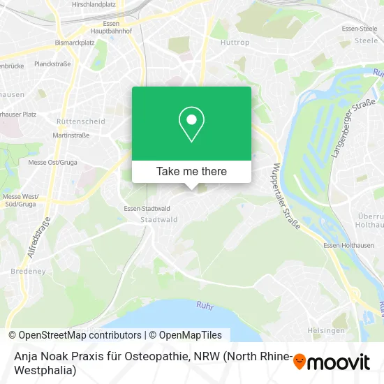 Карта Anja Noak Praxis für Osteopathie