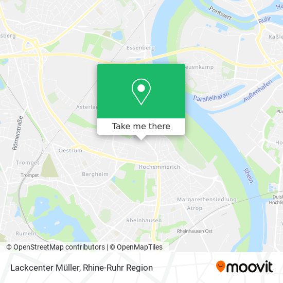 Lackcenter Müller map