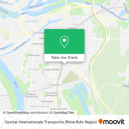 Карта Opsitar Internationale Transporte