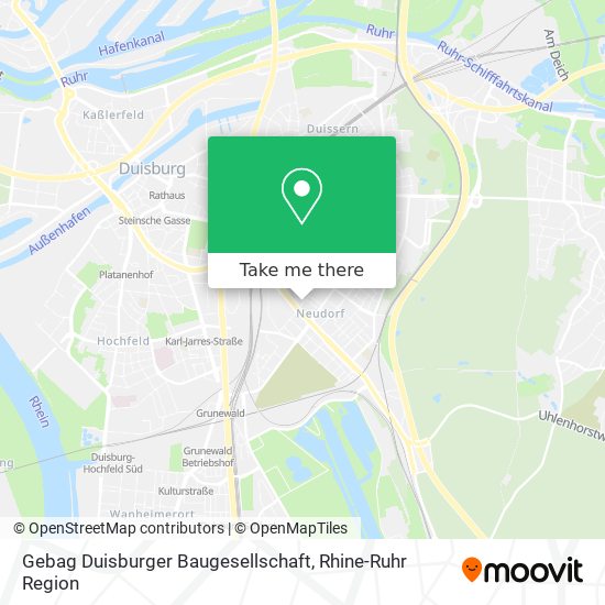 Gebag Duisburger Baugesellschaft map
