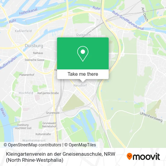 Карта Kleingartenverein an der Gneisenauschule