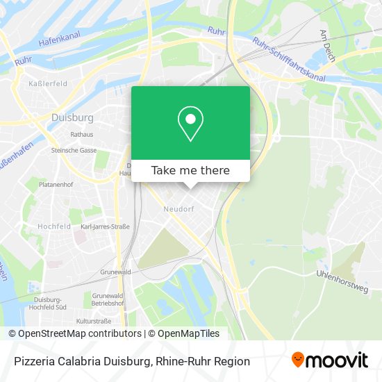 Pizzeria Calabria Duisburg map