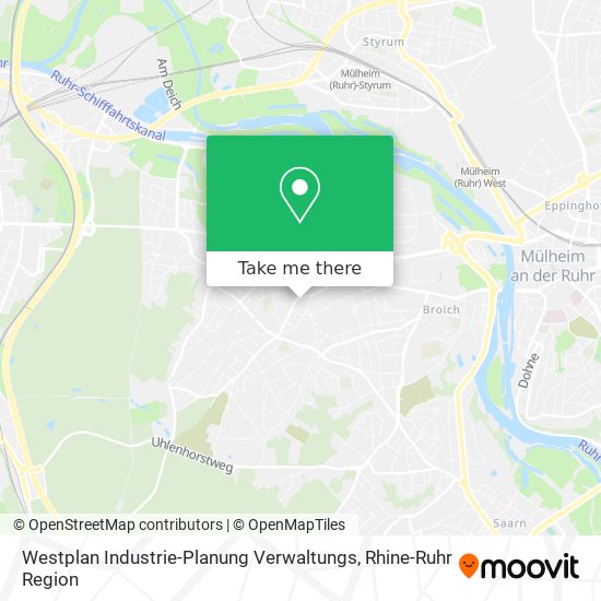 Westplan Industrie-Planung Verwaltungs map