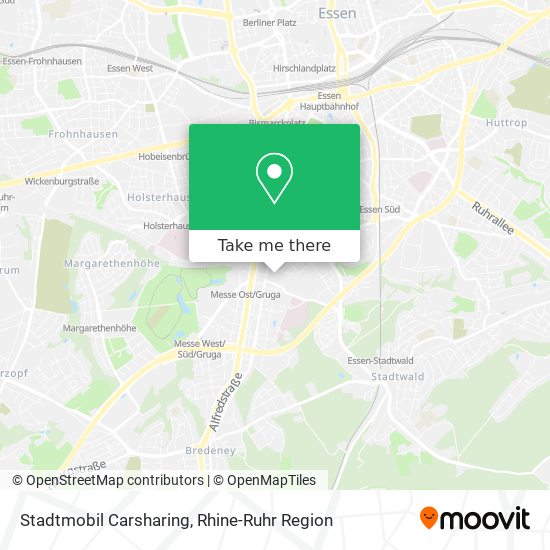 Stadtmobil Carsharing map