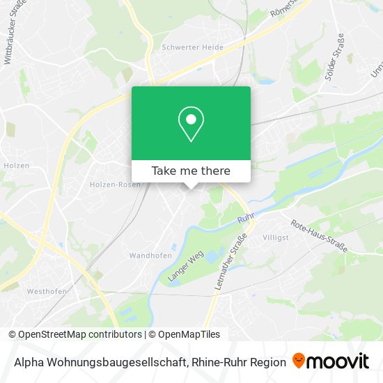 Alpha Wohnungsbaugesellschaft map