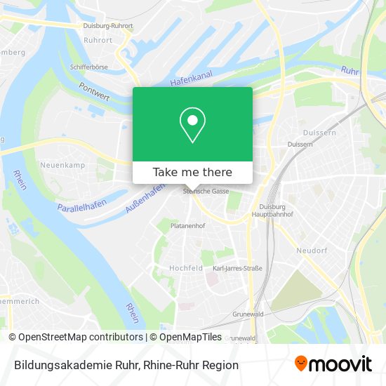 Bildungsakademie Ruhr map