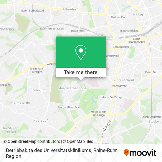 Betriebskita des Universitätsklinikums map